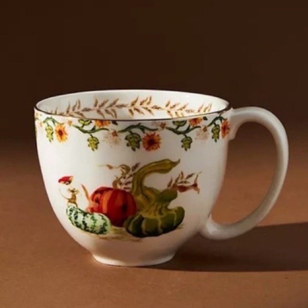 Anthropologie Inslee Fariss Autumn's Bounty Mug